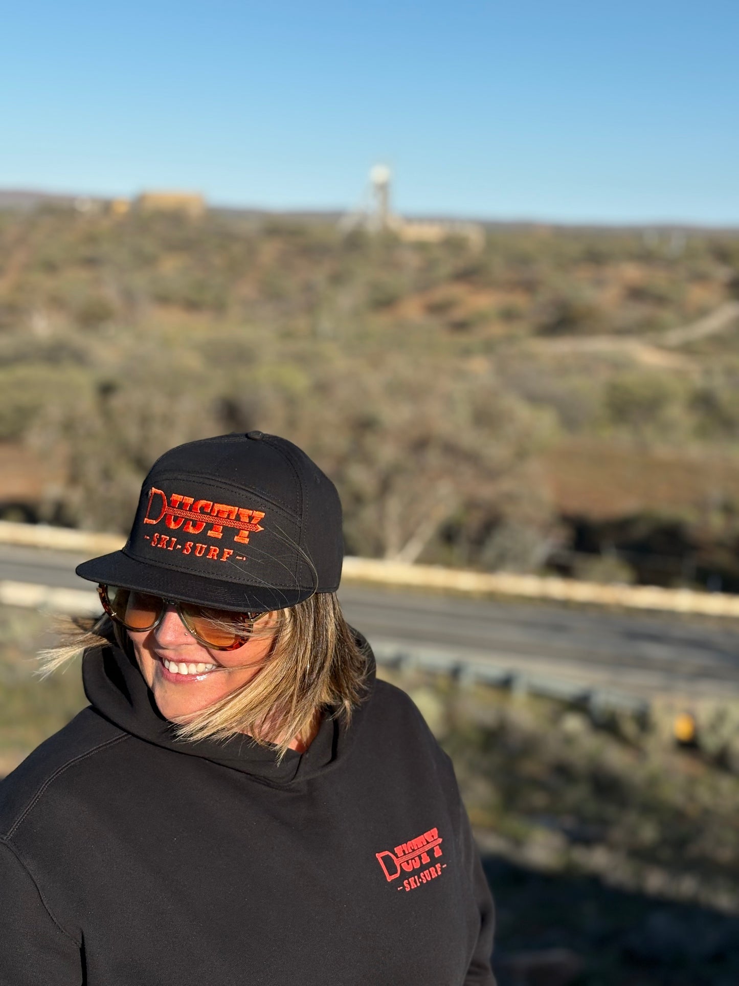 Dusty 7-Panel Snapback Cap OG-Black/Orange